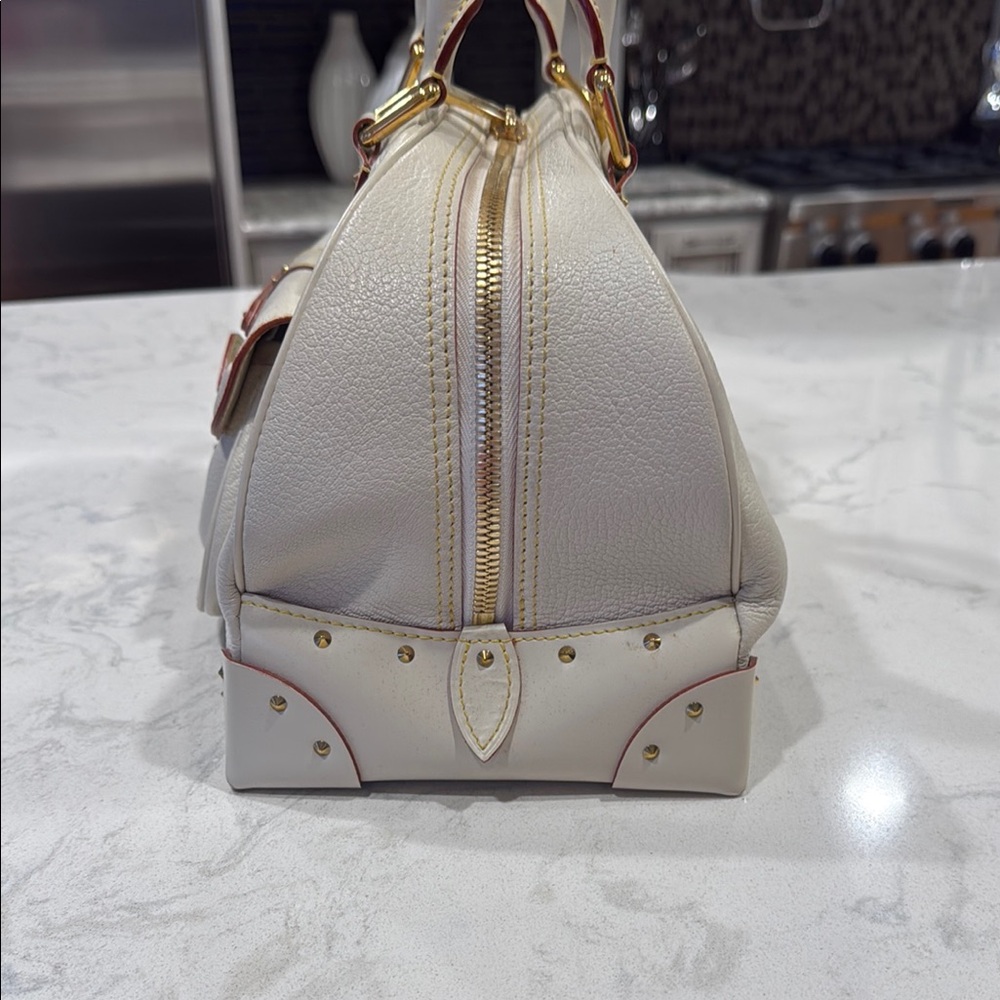 Louis Vuitton Le Superbe Suhali Goatskin Leather Ivory Purse Stunning - Picture 4 of 10